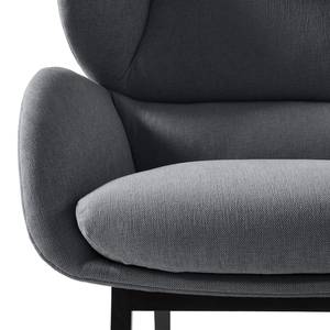 Fauteuil MAROLS Tissu Saia: Gris minéral - Noir