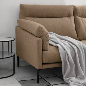 Ecksofa Lillian II Webstoff - Webstoff Milan: Grau-Braun - Breite: 276 cm - Ottomane davorstehend rechts