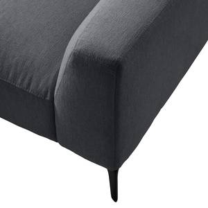 Ecksofa BERRIE mit Longchair Webstoff Saia: Steingrau - Breite: 265 cm - Longchair davorstehend links