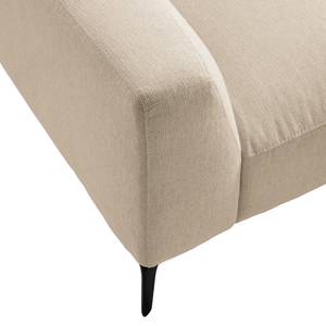 Ecksofa BERRIE mit Longchair Webstoff - Webstoff Saia: Beige - Breite: 265 cm - Longchair davorstehend rechts