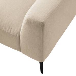 Divano angolare BERRIE con penisola Tessuto - Tessuto Saia: beige - Larghezza: 265 cm - Longchair preimpostata a sinistra