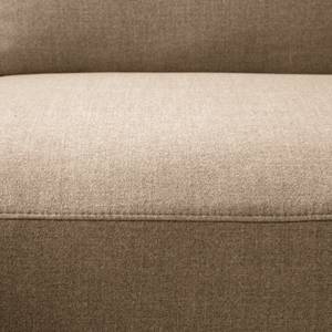 Ecksofa BERRIE mit Longchair Webstoff - Webstoff Milan: Grau-Braun - Breite: 329 cm - Longchair davorstehend rechts