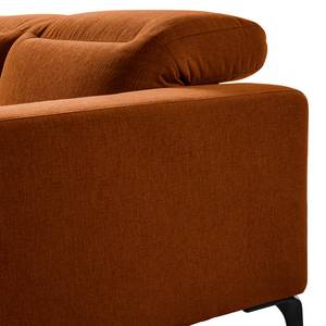 Ecksofa BERRIE mit Ottomane Webstoff - Webstoff Saia: Rost - Breite: 325 cm - Ottomane davorstehend links