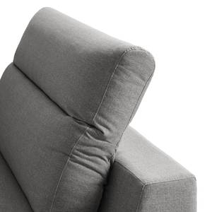 Ecksofa BERRIE mit Ottomane Webstoff Milan: Hellgrau - Breite: 325 cm - Ottomane davorstehend rechts