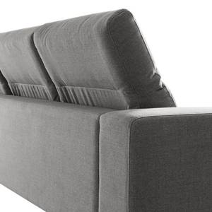 Ecksofa BERRIE mit Ottomane Webstoff Milan: Hellgrau - Breite: 325 cm - Ottomane davorstehend rechts