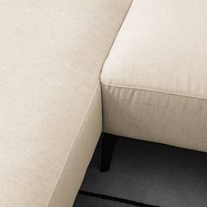 Ecksofa BERRIE mit Ottomane Webstoff Saia: Beige - Breite: 325 cm - Ottomane davorstehend links