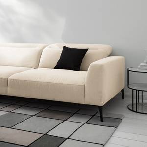 Ecksofa BERRIE mit Ottomane Webstoff Saia: Beige - Breite: 325 cm - Ottomane davorstehend links