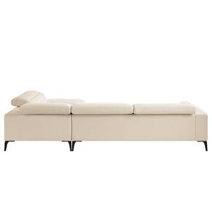 Ecksofa BERRIE mit Ottomane Webstoff Saia: Beige - Breite: 325 cm - Ottomane davorstehend rechts