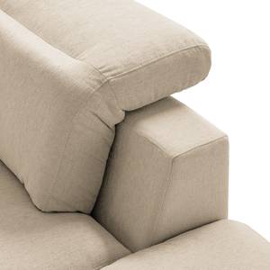 Ecksofa BERRIE mit Ottomane Webstoff Saia: Beige - Breite: 325 cm - Ottomane davorstehend rechts