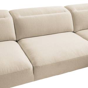 Ecksofa BERRIE mit Ottomane Webstoff Saia: Beige - Breite: 325 cm - Ottomane davorstehend rechts