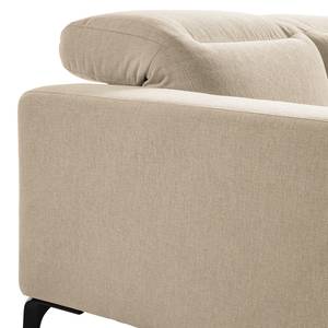 Ecksofa BERRIE mit Ottomane Webstoff Saia: Beige - Breite: 325 cm - Ottomane davorstehend rechts