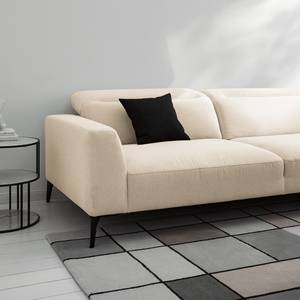 Ecksofa BERRIE mit Ottomane Webstoff Saia: Beige - Breite: 325 cm - Ottomane davorstehend rechts