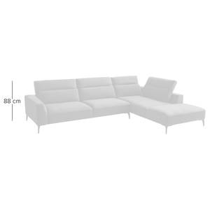 Ecksofa BERRIE mit Ottomane Webstoff Saia: Beige - Breite: 325 cm - Ottomane davorstehend rechts