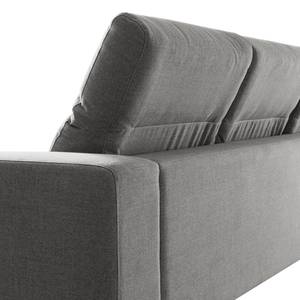 Ecksofa BERRIE mit Ottomane Webstoff Milan: Hellgrau - Breite: 325 cm - Ottomane davorstehend links