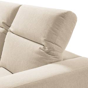 Ecksofa BERRIE mit Ottomane Webstoff Saia: Beige - Breite: 263 cm - Ottomane davorstehend links