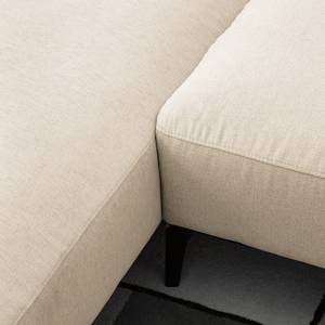 Ecksofa BERRIE mit Ottomane Webstoff Saia: Beige - Breite: 263 cm - Ottomane davorstehend links