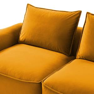 2,5-Sitzer Sofa BUCKLEY Samt Shyla: Orangegelb