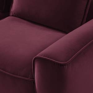 2,5-Sitzer Sofa BUCKLEY Samt Shyla: Aubergine