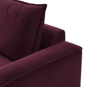 2,5-Sitzer Sofa BUCKLEY Samt Shyla: Aubergine