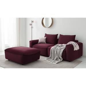 2,5-Sitzer Sofa BUCKLEY Samt - Samt Shyla: Aubergine