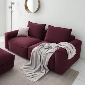 2,5-Sitzer Sofa BUCKLEY Samt Shyla: Aubergine