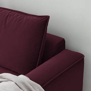 2,5-Sitzer Sofa BUCKLEY Samt Shyla: Aubergine