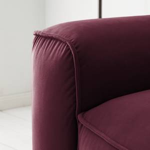 2,5-Sitzer Sofa BUCKLEY Samt Shyla: Aubergine