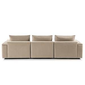 Canapé 4 places BUCKLEY Velours - Velours Shyla: Beige