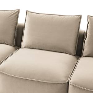 4-Sitzer Sofa BUCKLEY Samt Shyla: Beige