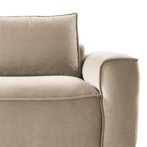 4-zitsbank BUCKLEY fluweel - Velours Shyla: Beige