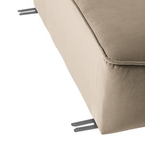 Canapé 4 places BUCKLEY Velours - Velours Shyla: Beige