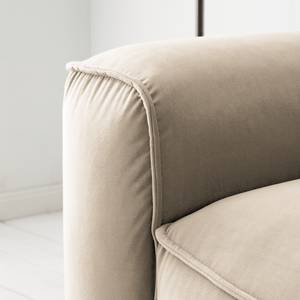 Canapé 4 places BUCKLEY Velours - Velours Shyla: Beige