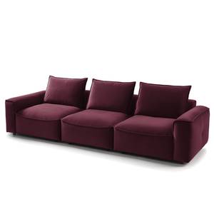 4-Sitzer Sofa BUCKLEY Samt Shyla: Aubergine