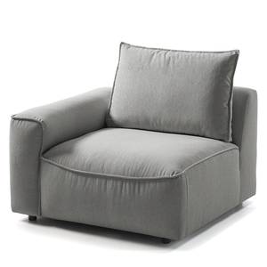 4-Sitzer Sofa BUCKLEY Webstoff - Webstoff Saia: Hellgrau