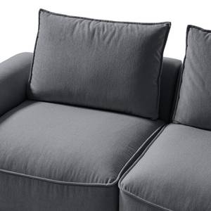 2,5-Sitzer Sofa BUCKLEY Webstoff Saia: Steingrau