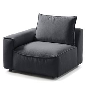 2,5-Sitzer Sofa BUCKLEY Webstoff Saia: Steingrau