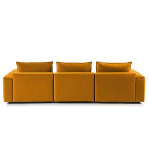 Canapé 4 places BUCKLEY Velours - Velours Shyla: Orange jaune