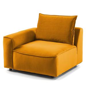 Canapé 4 places BUCKLEY Velours - Velours Shyla: Orange jaune