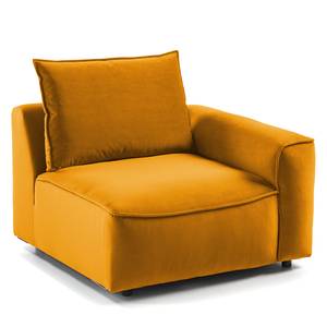 Canapé 4 places BUCKLEY Velours - Velours Shyla: Orange jaune