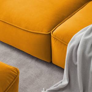 Canapé 4 places BUCKLEY Velours - Velours Shyla: Orange jaune