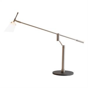 Tafellamp Cone melkglas/staal - 1 lichtbron