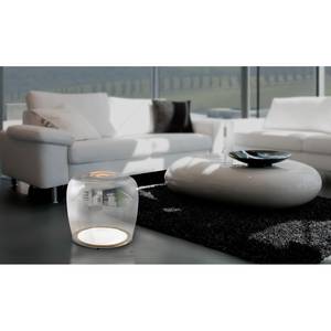 Lampe Smoky Verre miroir / Acier - 1 ampoule