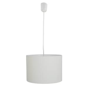 Hanglamp Goonbell textielmix/aluminium - 1 lichtbron - Beige