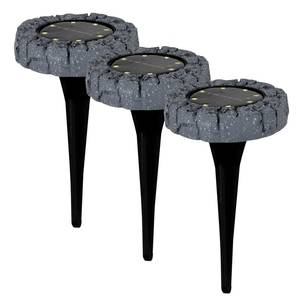 Spots solaires Orcas (lot de 3) Polyester PVC - 3 ampoules