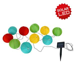 Guirlande lumineuse Lucerne Polyester PVC - 10 ampoules - Multicolore