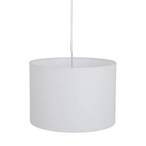 Hanglamp Goonbell textielmix/aluminium - 1 lichtbron - Wit