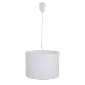 Hanglamp Goonbell textielmix/aluminium - 1 lichtbron - Wit