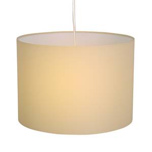 Hanglamp Goonbell textielmix/aluminium - 1 lichtbron - Bruin