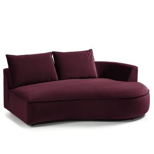 Bigsofa BUCKLEY Samt Shyla: Aubergine - Ausrichtung links