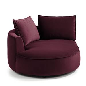 Bigsofa BUCKLEY Samt - Samt Shyla: Aubergine - Ausrichtung links